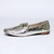 Mocassim flat metalizado