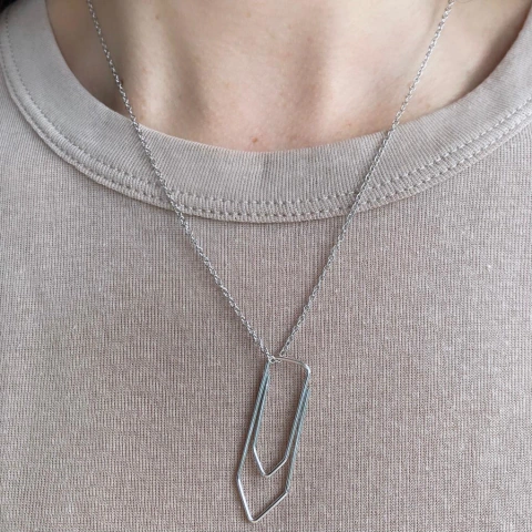 Colar Pingente Clips