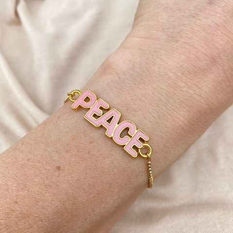 Pulseira Peace Esmaltada - comprar online