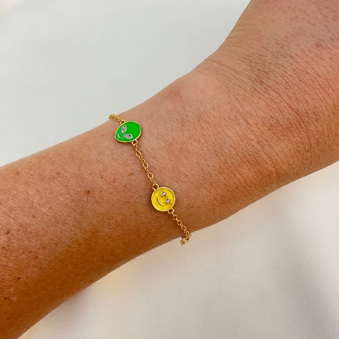 Pulseira Mini Pingentes Charme