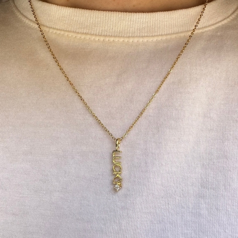 Colar-Pingente-Lucky-Zircônia-Solitária