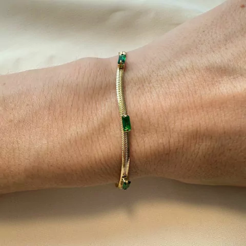 Pulseira Malha Cobra Verde