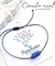 Pulsera minimalista Cianita azul