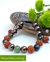 Pulsera Rudraksha con Jade y Hematita