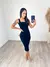 VESTIDO MIDI CANELADO PRETO ISADORA - loja online