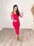 VESTIDO MIDI CANELADO ROSA ISADORA - comprar online