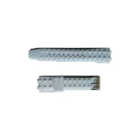 Malla Reloj Cat Navigo A1 Dama Caucho Blanco Hebilla dorada