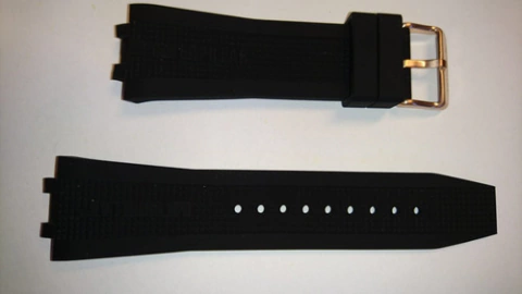 Malla Reloj Cat Navigo A5 Caucho Negr Hebilla Color Rose