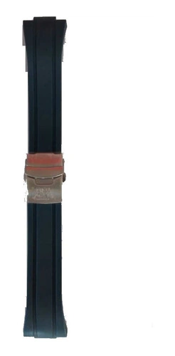 Malla Reloj Cat Index N2 Caucho Azul Hebilla Color Silver