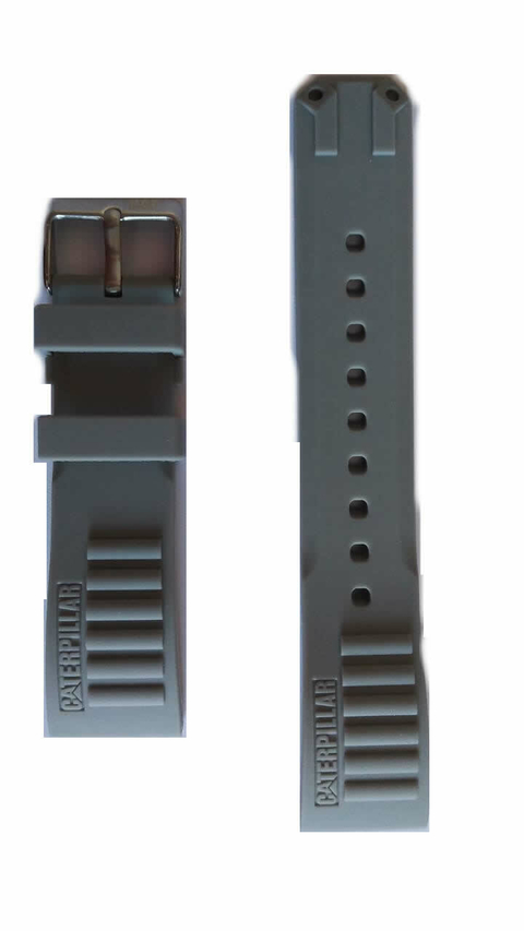Malla Reloj Cat Barricade LK Gris Claro 22mm Hebilla Color Acero