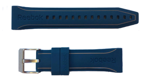 Malla Reloj Reebok Caucho Azul 22mm Recta