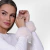 Off White Removable voluminous natural rabbit fur cuff with automatic adjustable click closure, genuine fur for cold days, Fall Winter 2024 2025. Fabiane Frank. Shop online at Fur and Shop Brazil Gramado