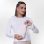 Off White Removable voluminous natural rabbit fur cuff with automatic adjustable click closure, genuine fur for cold days, Fall Winter 2024 2025. Fabiane Frank. Shop online at Fur and Shop Brazil Gramado 2