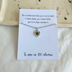 Collares te amo en 100 idiomas - comprar online