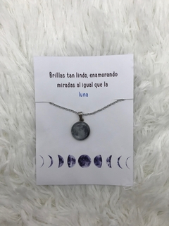Cadenita luna gris - comprar online