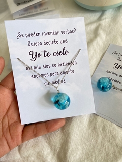 Pedacito de cielo con ave