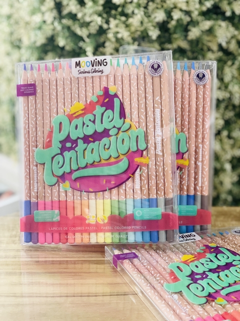 Lapices de colores Mooving pasteles x20