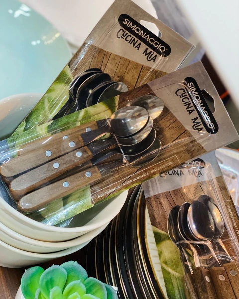 Set de 6 cucharitas mango de madera - comprar online