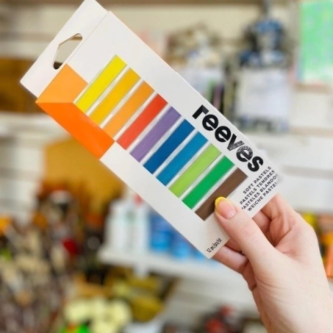 pasteles a la tiza reeves x12 colores