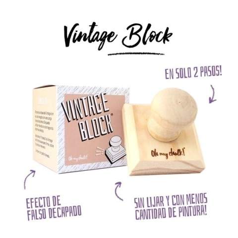 vintage block oh my chalk