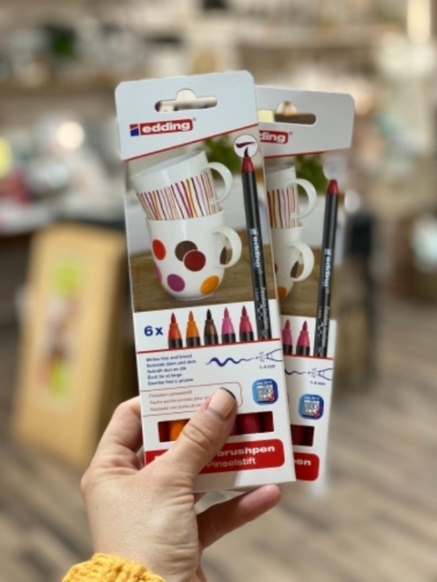marcadores para porcelana edding x6 colores calidos