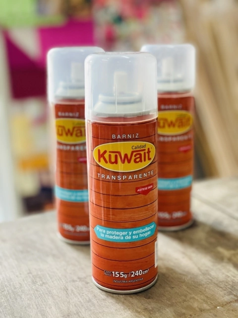 Barniz en aerosol kuwait transparente