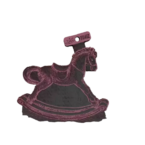 Sello caballito de juguete v045 9x7,7cm las lupes