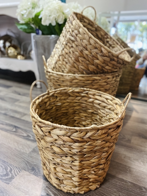 Cesto redondo de jacinto - comprar online