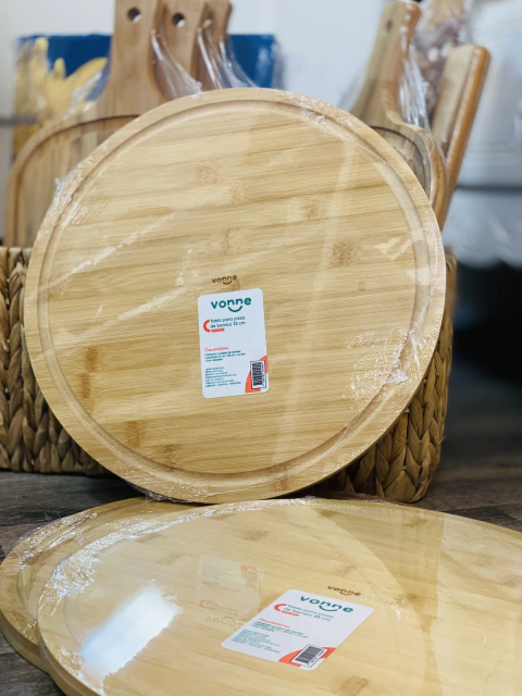Tabla para pizza de bambú - comprar online