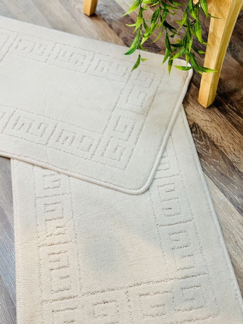 alfombra de baño marfil - comprar online