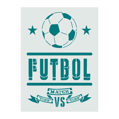 stencil futbol 20x30 STA 070