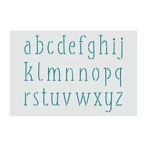 stencil abc impmin hyn laser 20X30 STABC 008