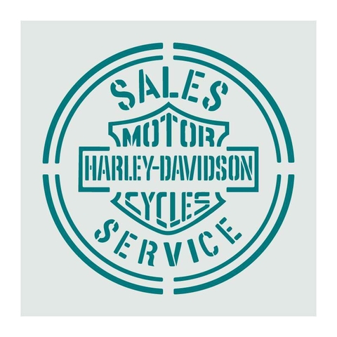 stencil harley davidson 20x20 STD 063