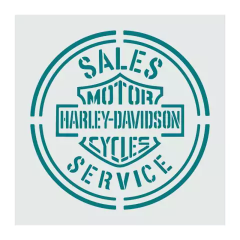 stencil harley davidson 20x20 STD 063