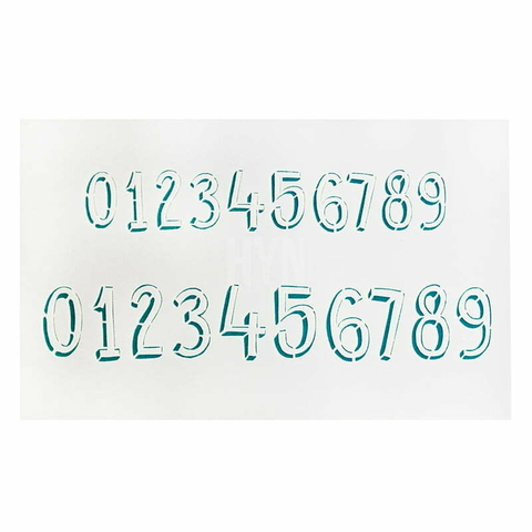 stencil num3d hyn laser 12X20 STNUM 004