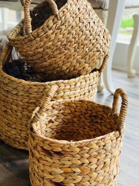 Canasto fibras naturales pedret