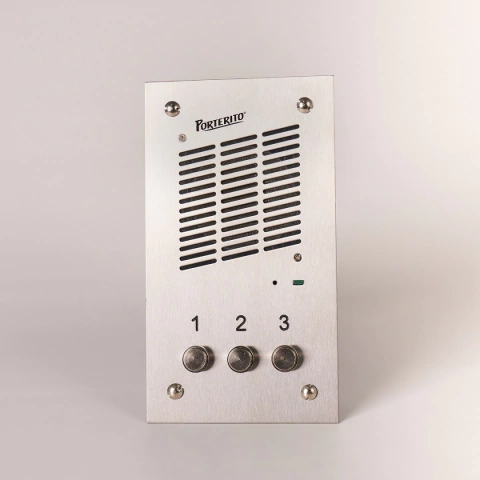 Frente portero 3 números con luz línea SZ3000 Porterito®