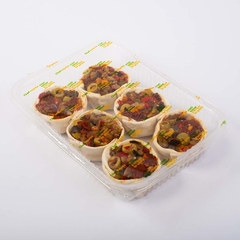 Canastitas Vegetariana Mediterranea tomate, vegetales, aceituna y mozarella. Bandeja 6 un - comprar online