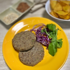 Hamb Lenteja 100% Caseras, 4 unidades, 100 gr cu