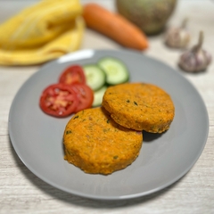 Hamb zanahora, zapallo y avena 100% Casera, 100 gr cu