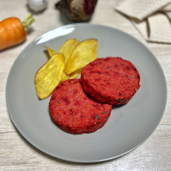 Hamb de Remolacha 100% Casera, 4 un. 100 gr cu