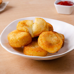 Croquetas de papa y mozarela. Bandeja 8 unidades 50 gr cu