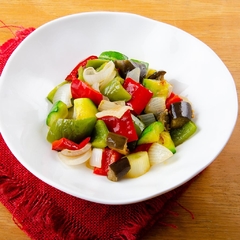 Vegetales asados, 2 porciones. Peso 450 gr