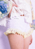Shorts Utilitário Rendinha Branco e Amarelo