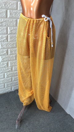 Calça tela abertura de lado