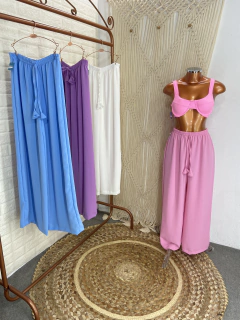 Calça pantalona (Tecido) - comprar online