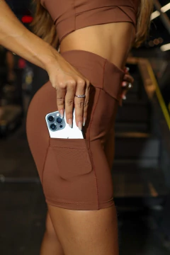 SHORT COM BOLSO +CROPPED (P) - loja online