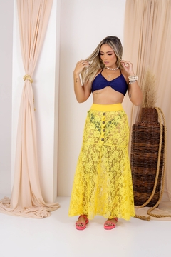 Saia renda botão (PROMOÇÃO) - loja online