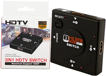SWITCH SELECTOR 1 HDMI A 3 HDMI NO USA TRANSFORMADOR