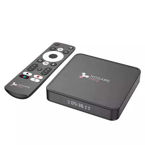 NOGAPC PRO ANDROID 12 / 4GB / 32GB / WIFI 6 / BT5.0 / QUAD CORE / 2 X USB / HDMI / MICRO SD / CONTROL REMOTO / 4K / DISPLAY / CONTROL DE VOZ / ENTRADA DE RED / OPTICA